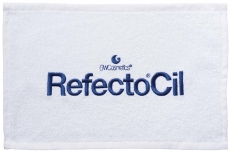 RefectoCil Augentuch 30x15cm wei, 10er Btl. bestickt, 100% Baumwolle